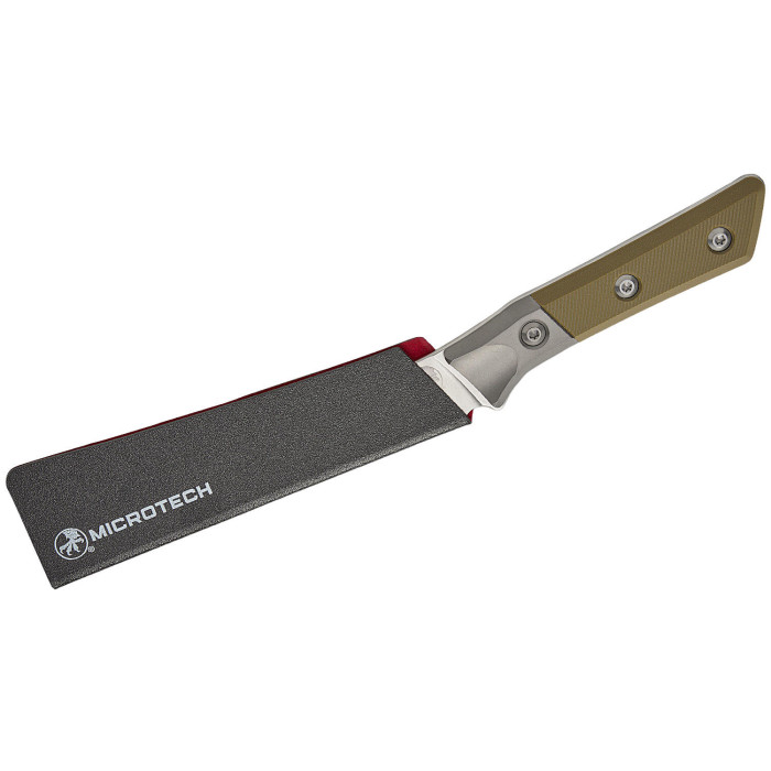 Разделочный кухонный нож Microtech Boning 6.125" Stonewash OD Green G-10 с больстером (3100B-10OD)