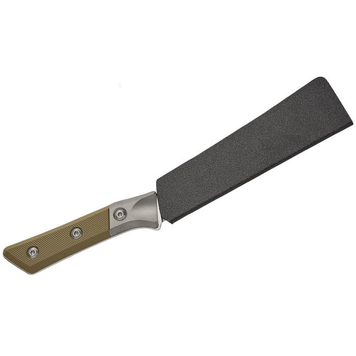 Разделочный кухонный нож Microtech Boning 6.125" Stonewash OD Green G-10 с больстером (3100B-10OD)