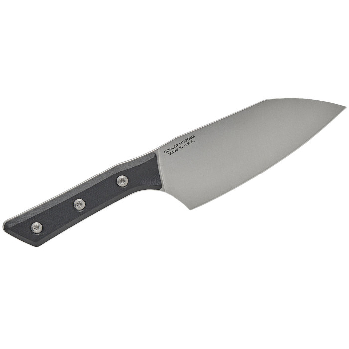 Кухонный нож Microtech Santoku 6" Stonewash Black G-10 (3200-10BK)