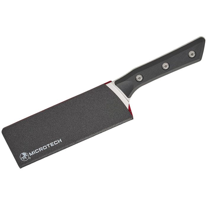 Кухонный нож Microtech Santoku 6" Stonewash Black G-10 (3200-10BK)