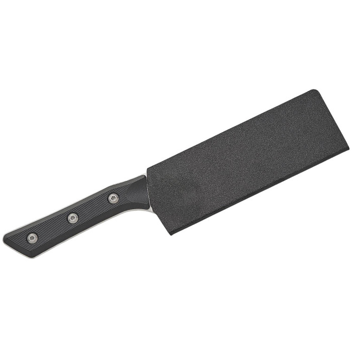 Кухонный нож Microtech Santoku 6" Stonewash Black G-10 (3200-10BK)