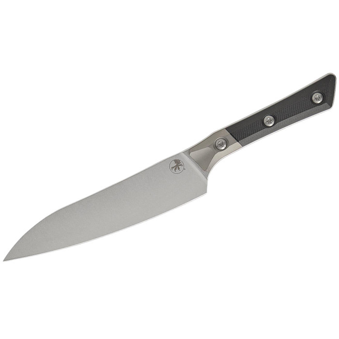 Универсальный кухонный нож Microtech Utility 6" Black G-10 с больстером (3400B-10BK)