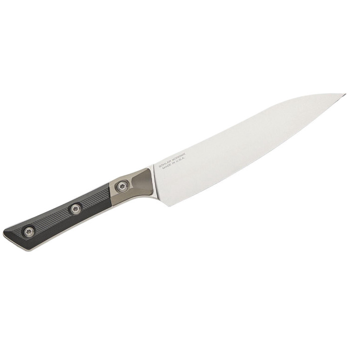 Универсальный кухонный нож Microtech Utility 6" Black G-10 с больстером (3400B-10BK)