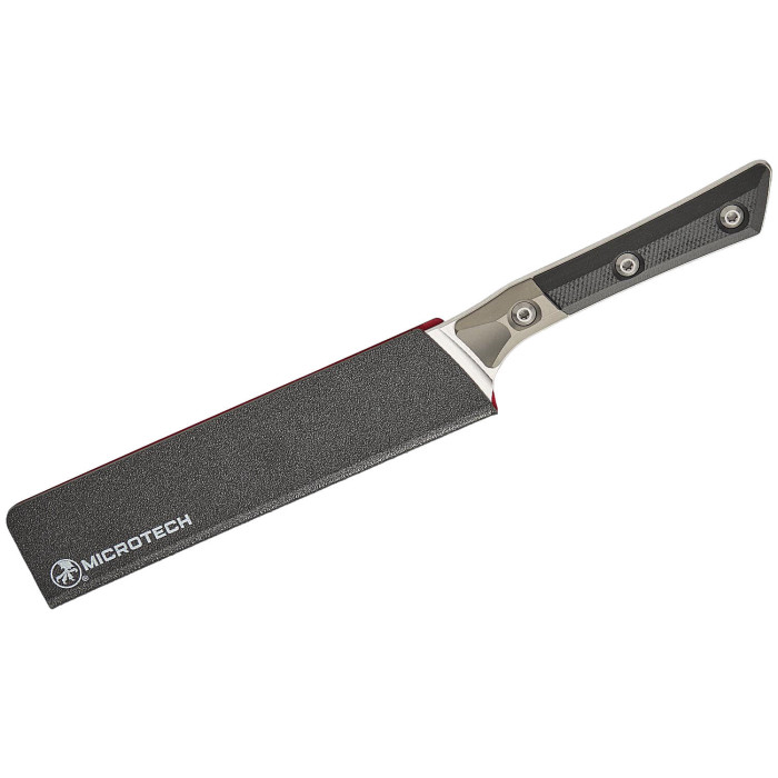 Универсальный кухонный нож Microtech Utility 6" Black G-10 с больстером (3400B-10BK)
