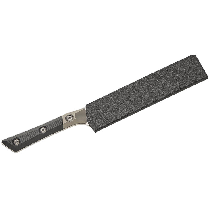 Универсальный кухонный нож Microtech Utility 6" Black G-10 с больстером (3400B-10BK)