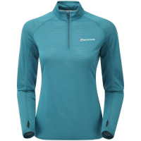 Кофта женская Montane Female Allez Micro Pull-On Zanskar Blue (FAMPOZAN)