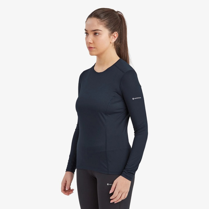Футболка женская Montane Female Dart Lite Long Sleeve T-Shirt Eclipse Blue (FDLLSECL)