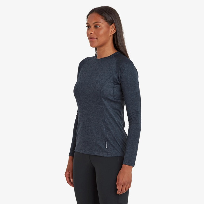 Футболка жіноча Montane Female Dart Long Sleeve T-Shirt Eclipse Blue (FDRLSECL)