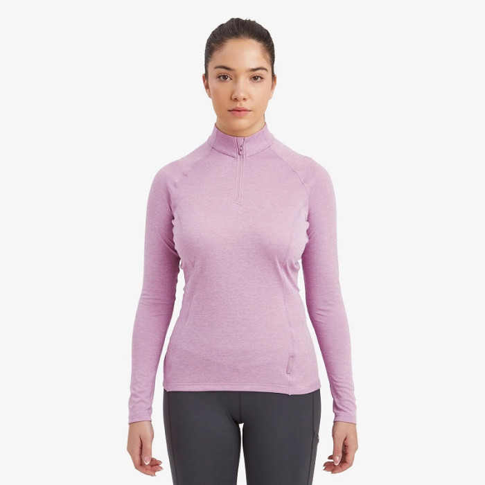 Футболка женская Montane Female Dart Zip-Neck Allium (FDRZNALM)