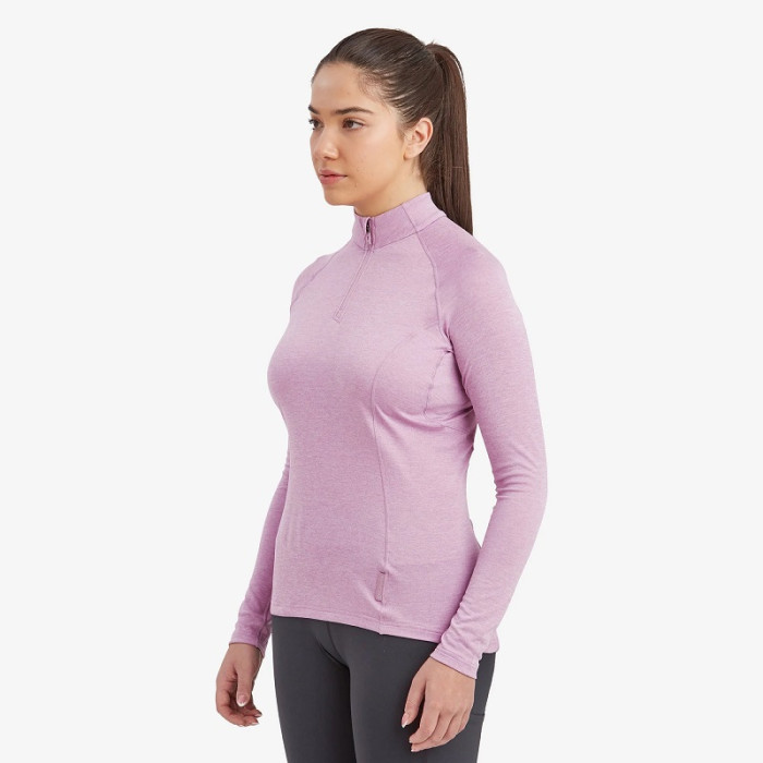 Футболка женская Montane Female Dart Zip-Neck Allium (FDRZNALM)