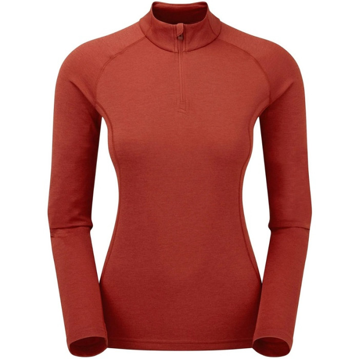 Футболка жіноча Montane Female Dart Zip-Neck Uluru Red (FDRZNULU)