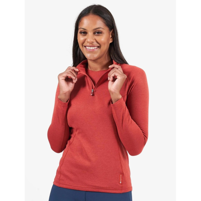 Футболка женская Montane Female Dart Zip-Neck Saskatoon Berry (FDRZNSAS)