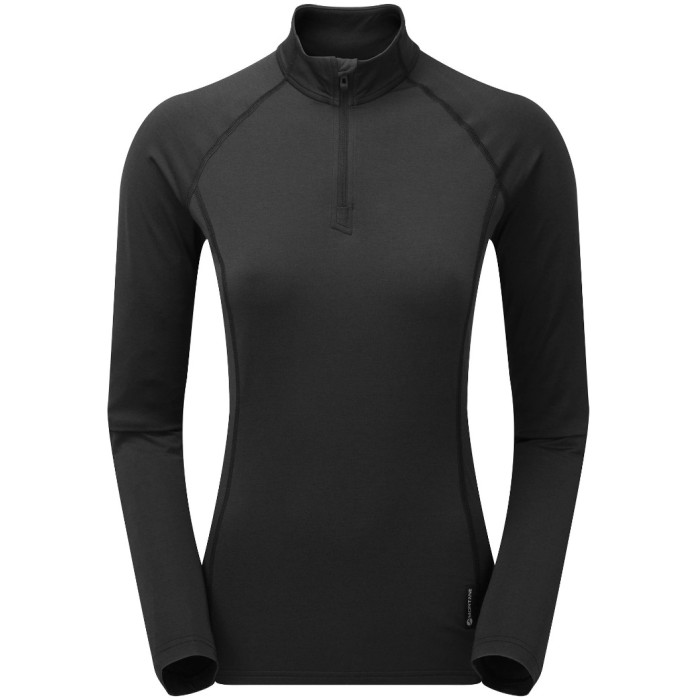 Термофутболка женская Montane Female Dart Thermo Zip Neck Black (FDTZNBLA)