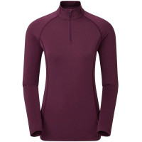 Термофутболка жіноча Montane Female Dart Thermo Zip Neck Wineberry (FDTZNWIN)