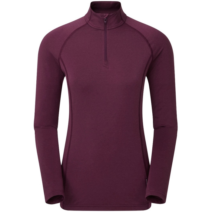 Термофутболка жіноча Montane Female Dart Thermo Zip Neck Wineberry (FDTZNWIN)