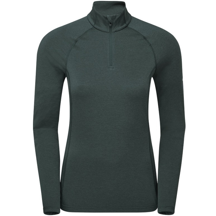 Термофутболка женская Montane Female Dart XT Zip Neck Deep Forest (FDXZNDFO)
