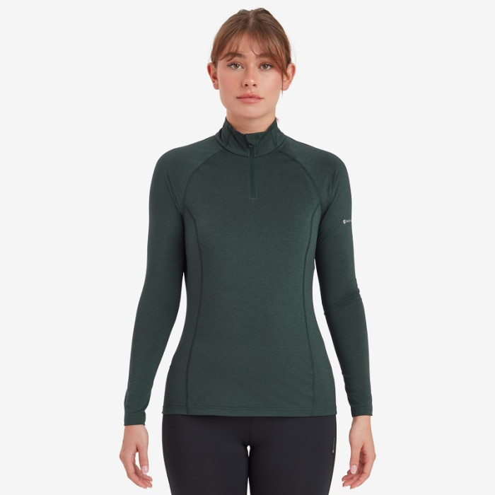Термофутболка женская Montane Female Dart XT Zip Neck Deep Forest (FDXZNDFO)