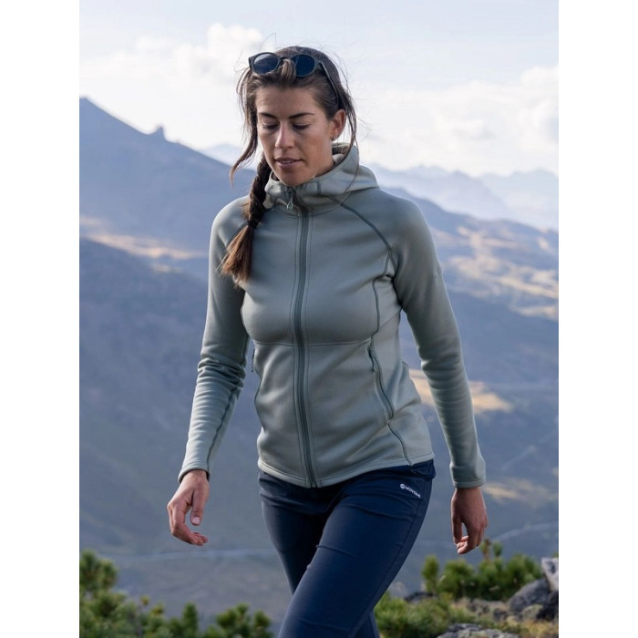 Куртка женская Montane Female Fury Hoodie Pale Sage (FFRYHSAG)