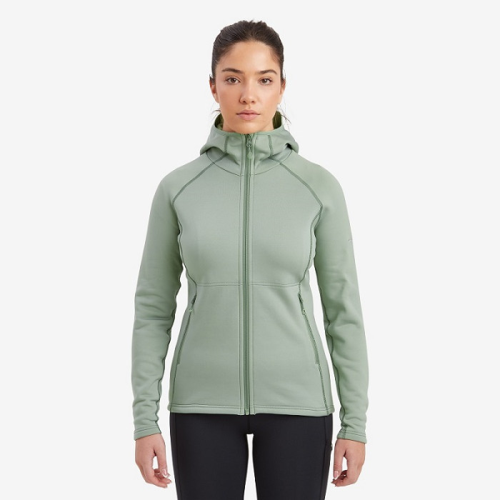 Куртка женская Montane Female Fury Hoodie Pale Sage (FFRYHSAG)