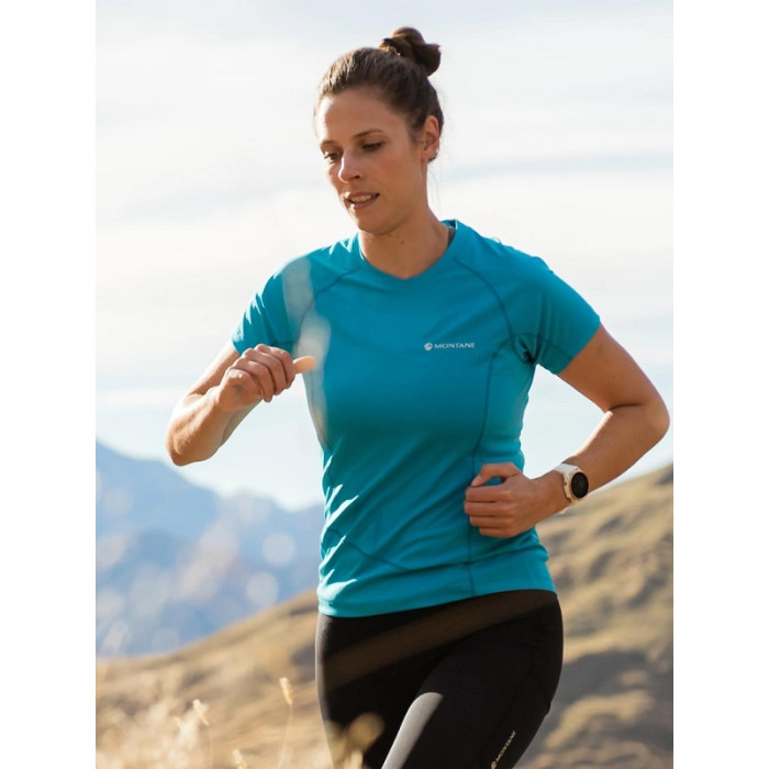 Футболка жіноча Montane Female Katla T-Shirt Cerulean Blue (FKTSHCER)