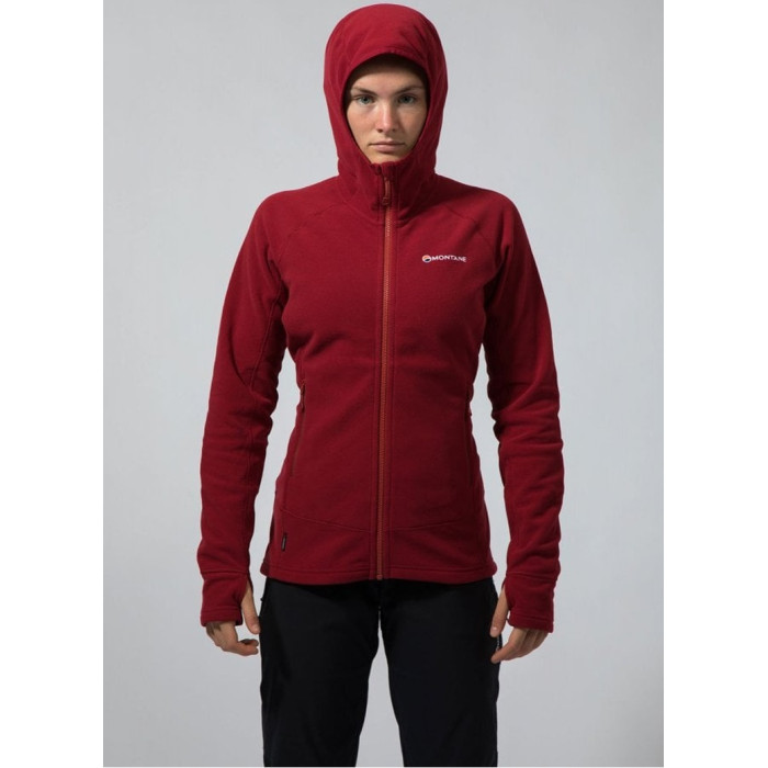 Кофта женская Montane Female Lyra Hoodiel Tibetan Red (FLYHOTIB)