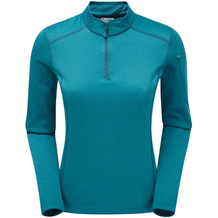 Фліс жіночий Montane Female Octane Pull-On Zanskar Blue (FOCPOZAN)