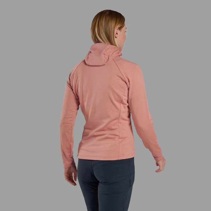 Флис женский Montane Protium Hoodie, Pink Clay (FPRHO.PCL)