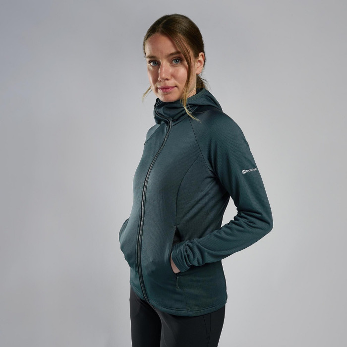 Флис женский Montane Protium Hoodie, Deep Forest (FPRHODFO)