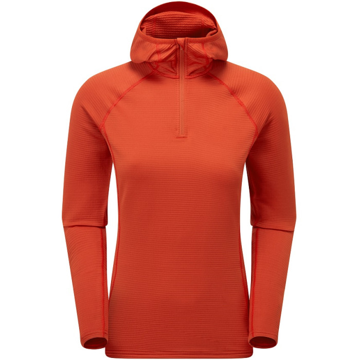 Флис женский Montane Female Protium Lite Hoodie Saffron Red (FPRLHSAF)