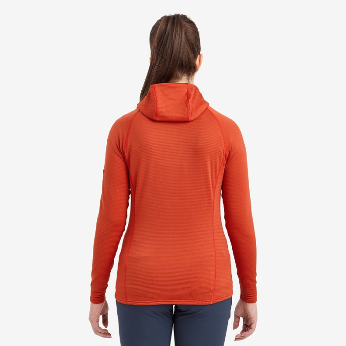 Флис женский Montane Female Protium Lite Hoodie Saffron Red (FPRLHSAF)