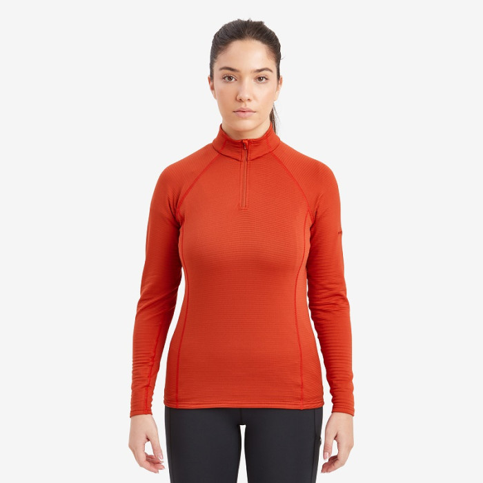 Флис женский Montane Female Protium Lite Pull-On Saffron Red (FPRLPSAF)