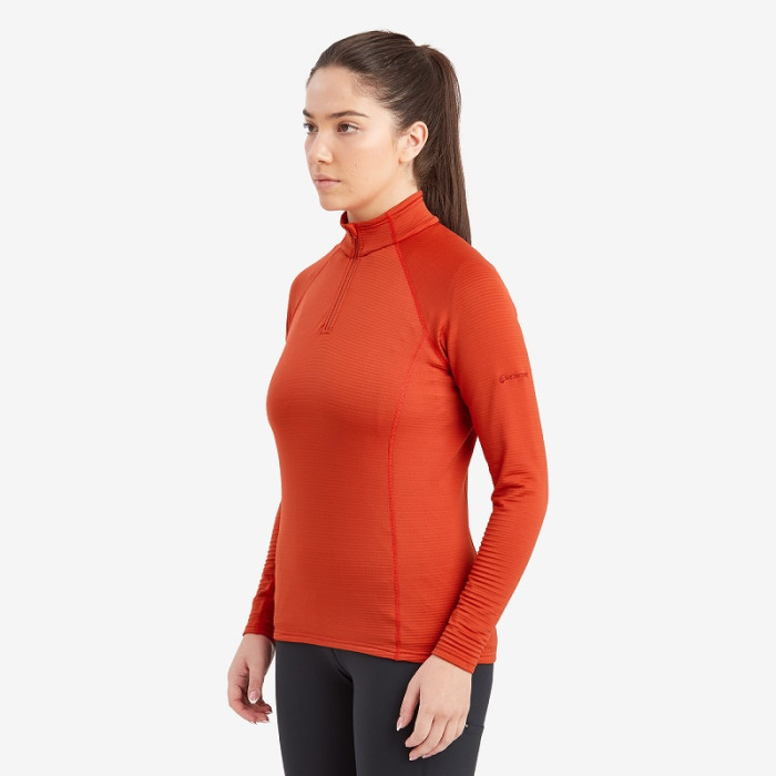 Флис женский Montane Female Protium Lite Pull-On Saffron Red (FPRLPSAF)