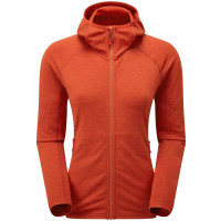 Фліс жіночий Montane Female Protium Hoodie Saffron Red (FPROHSAF)