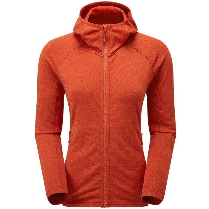 Фліс жіночий Montane Female Protium Hoodie Saffron Red (FPROHSAF)