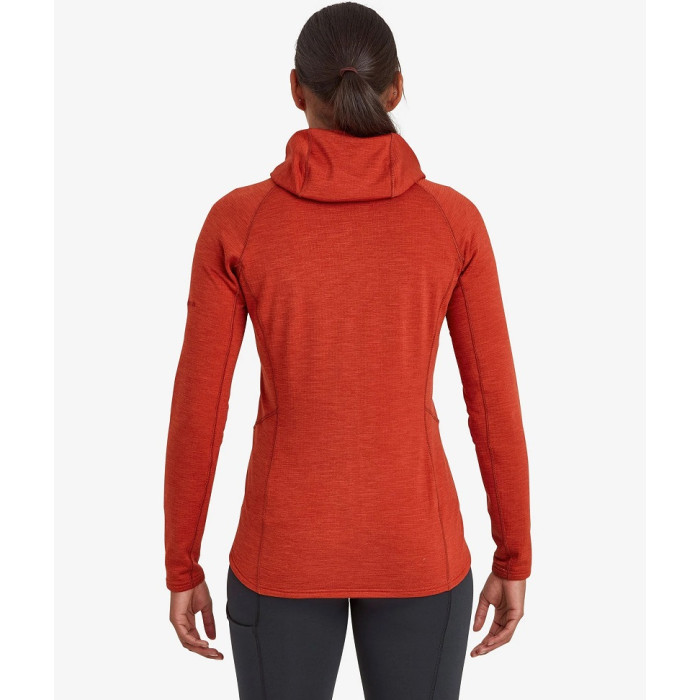Фліс жіночий Montane Female Protium Hoodie Saffron Red (FPROHSAF)
