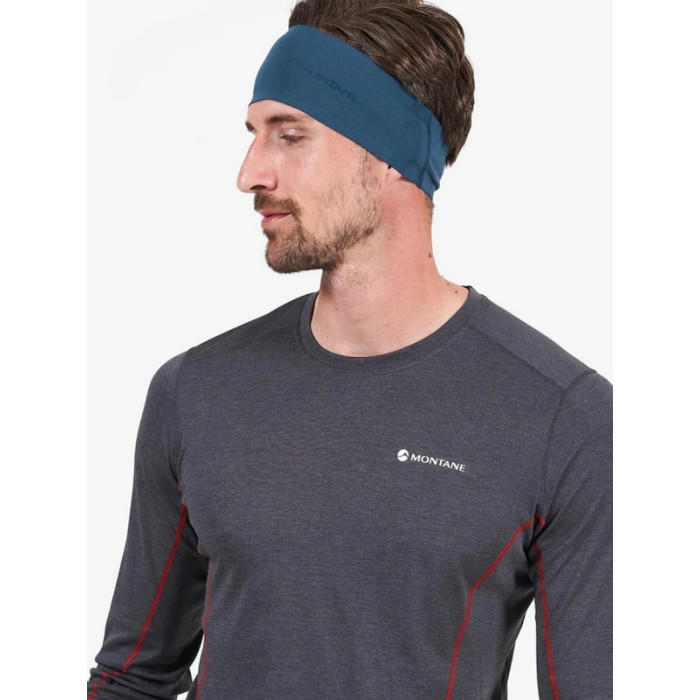 Пов'язка на голову Montane Via Stretch Headband Orion Blue (HSTHEORIO12)