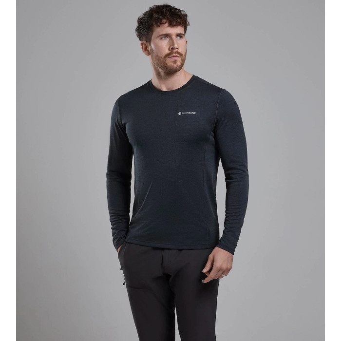 Футболка мужская Montane Dart Long Sleeve T-Shirt, Black (MDLST.BLA)