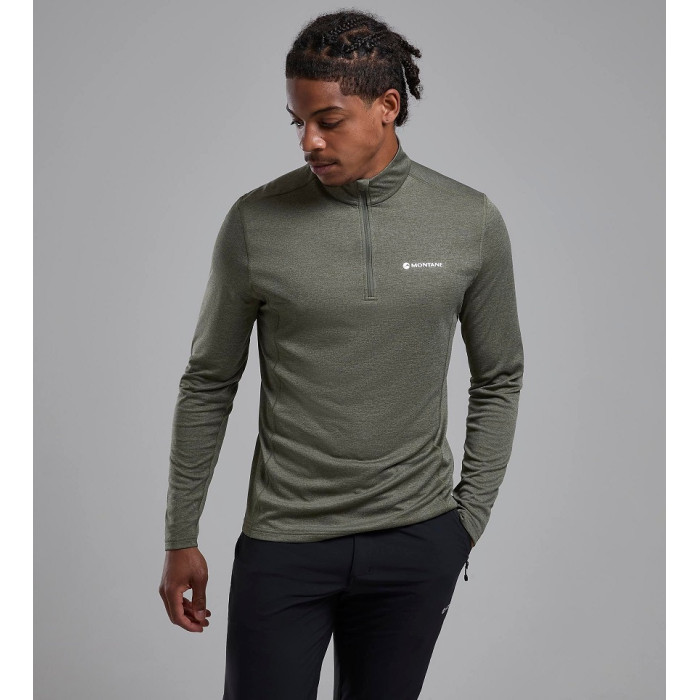 Футболка мужская Montane Dart Zip Neck, Caper (MDRZI.CAP)