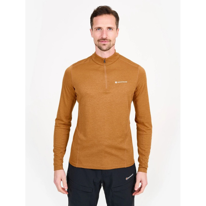 Футболка мужская Montane Dart Zip Neck Electric Blue (MDRZNELE)
