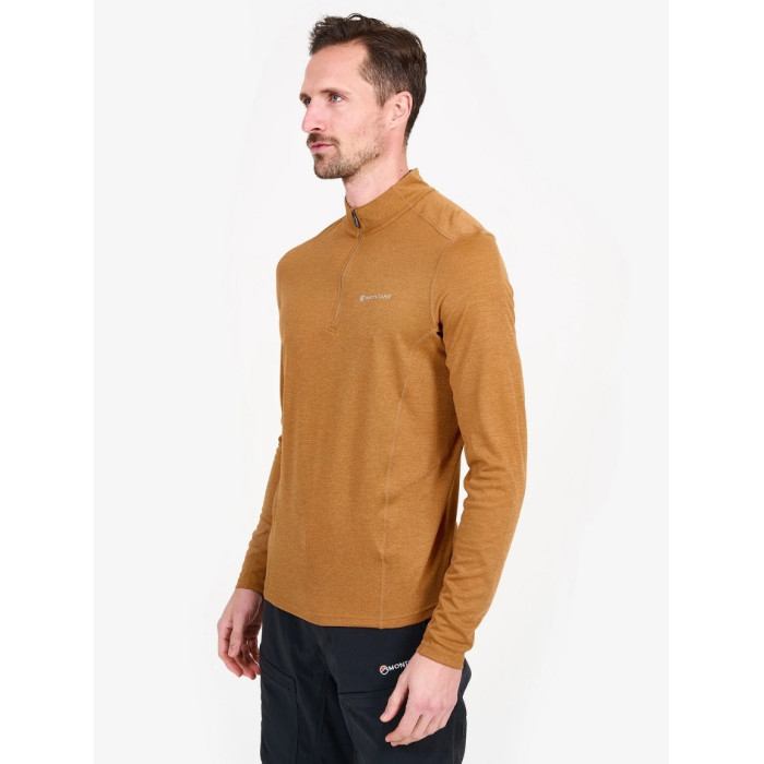 Футболка мужская Montane Dart Zip Neck Electric Blue (MDRZNELE)