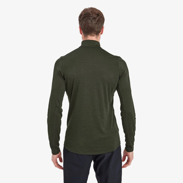 Футболка мужская Montane Dart Zip Neck Oak Green (MDRZNOAK)