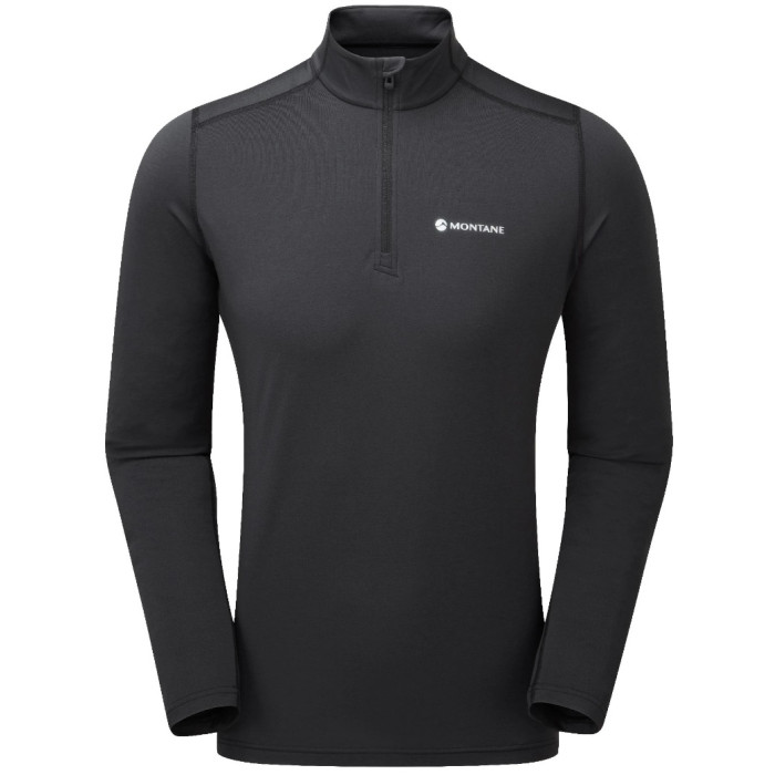 Термофутболка мужская Montane Dart Thermo Zip Neck Black (MDTZNBLA)