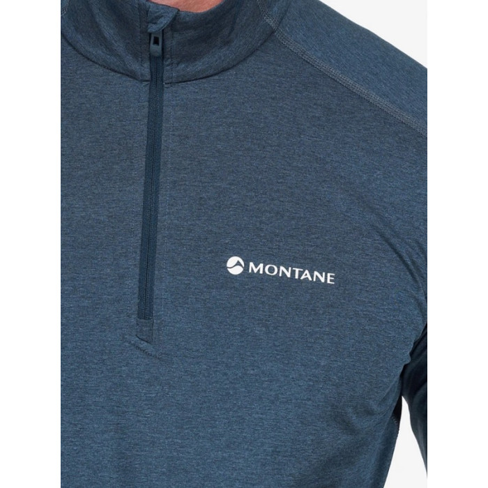 Термофутболка мужская Montane Dart Thermo Zip Neck Black (MDTZNBLA)