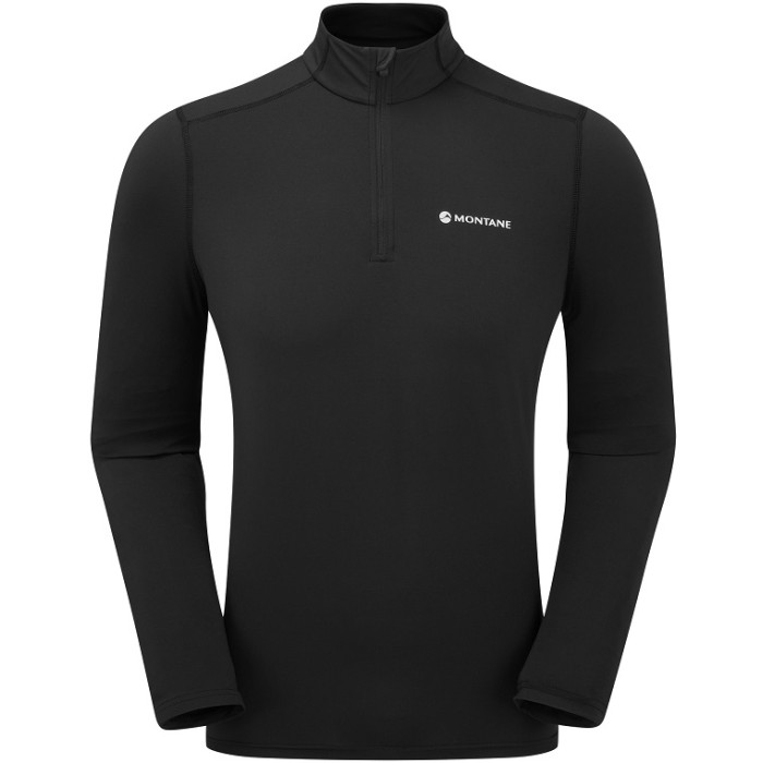 Термофутболка мужская Montane Dart XT Zip Neck Black (MDXZNBLA)