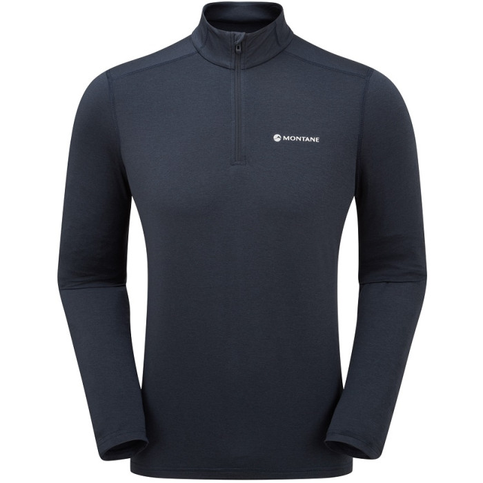 Термофутболка мужская Montane Dart XT Zip Neck Eclipse Blue (MDXZNECL)