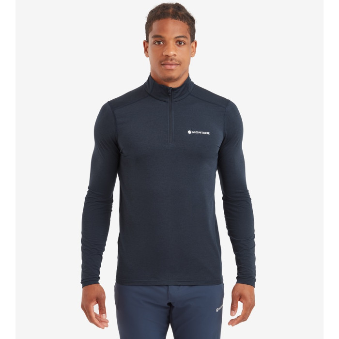 Термофутболка мужская Montane Dart XT Zip Neck Eclipse Blue (MDXZNECL)