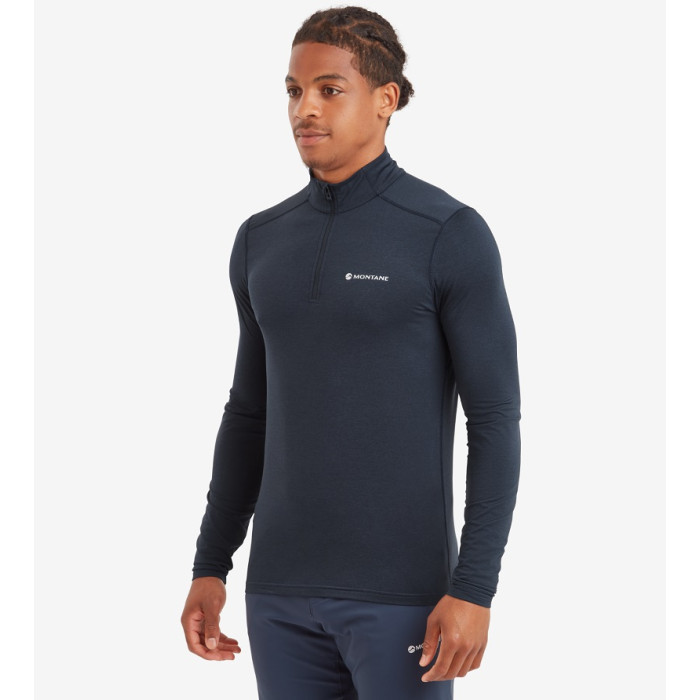Термофутболка мужская Montane Dart XT Zip Neck Eclipse Blue (MDXZNECL)