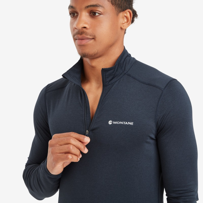 Термофутболка мужская Montane Dart XT Zip Neck Eclipse Blue (MDXZNECL)