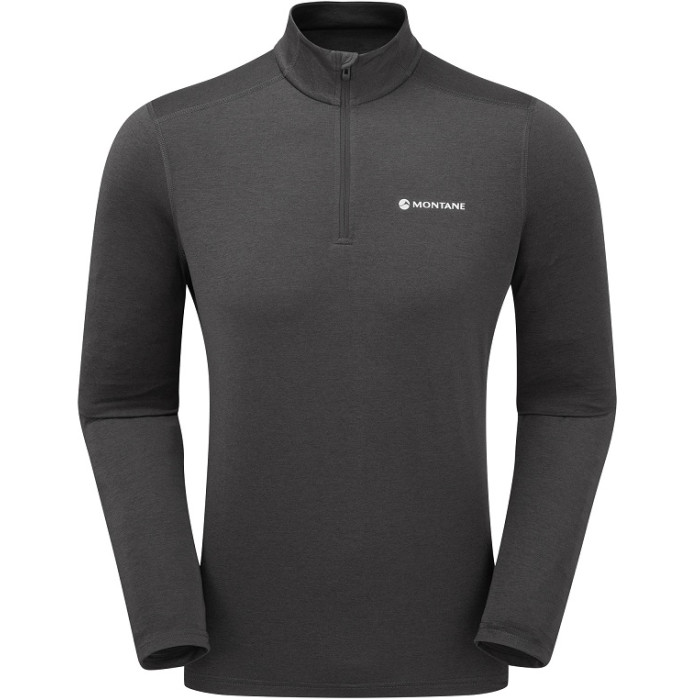 Термофутболка мужская Montane Dart XT Zip Neck Midnight Grey (MDXZNMNG)