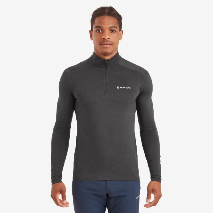 Термофутболка мужская Montane Dart XT Zip Neck Midnight Grey (MDXZNMNG)
